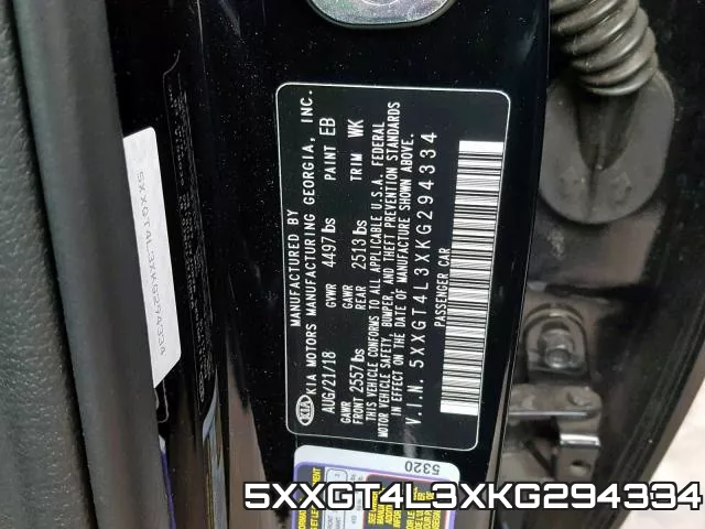 5XXGT4L3XKG294334 фото 2