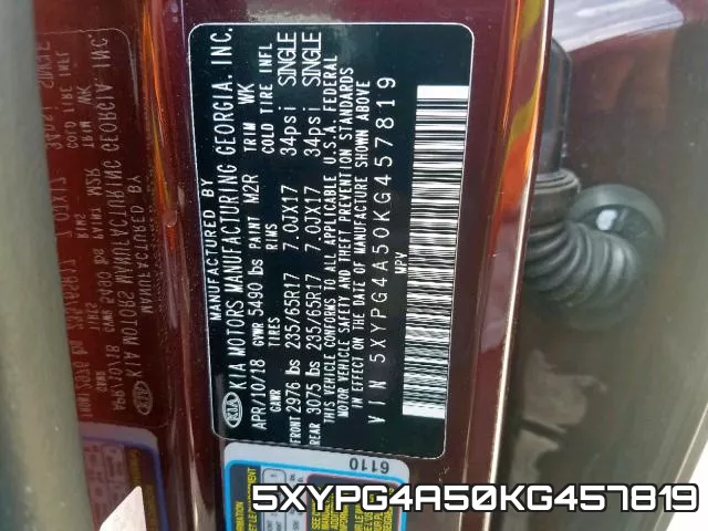 5XYPG4A50KG457819 фото 2