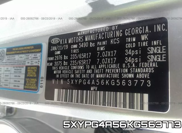 5XYPG4A56KG563773 фото 7