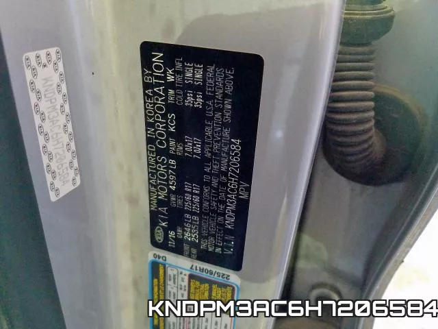 KNDPM3AC6H7206584 фото 2