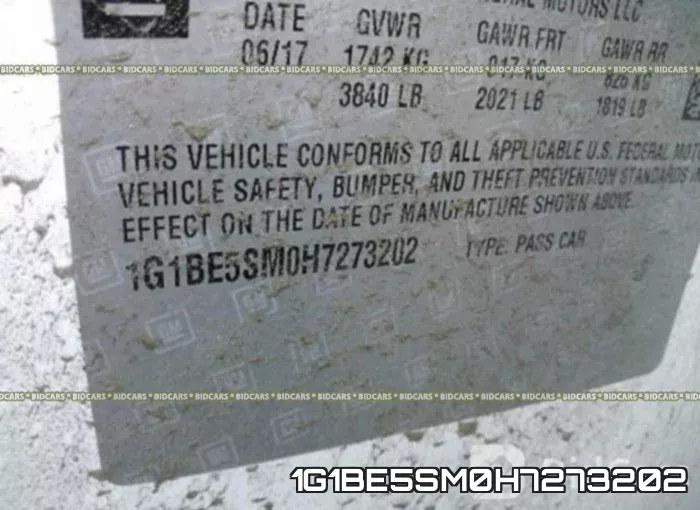 1G1BE5SM0H7273202 фото 10