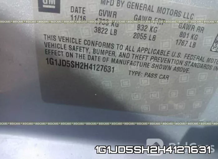 1G1JD5SH2H4127631 фото 10