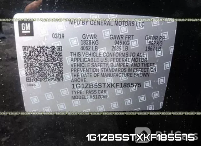 1G1ZB5STXKF185575 фото 10