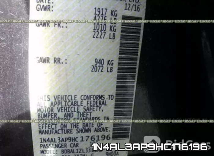 1N4AL3AP9HC176196 фото 10