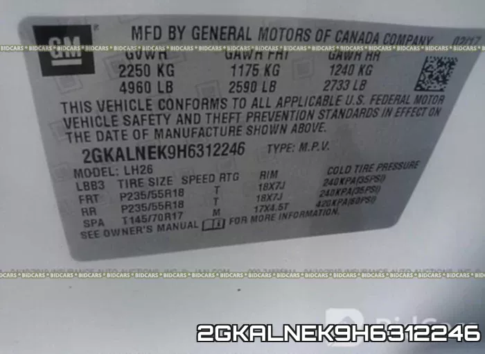 2GKALNEK9H6312246 фото 10