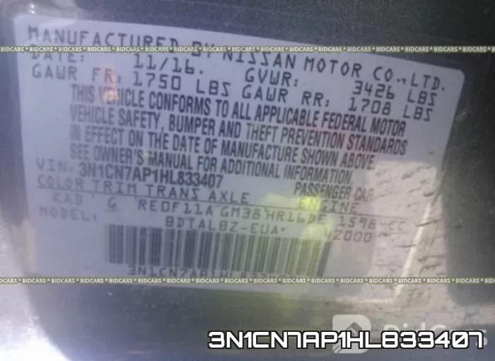 3N1CN7AP1HL833407 фото 10