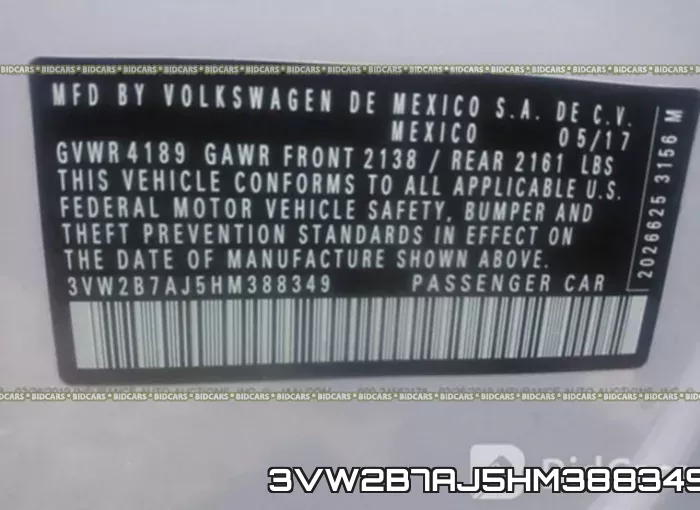 3VW2B7AJ5HM388349 фото 10