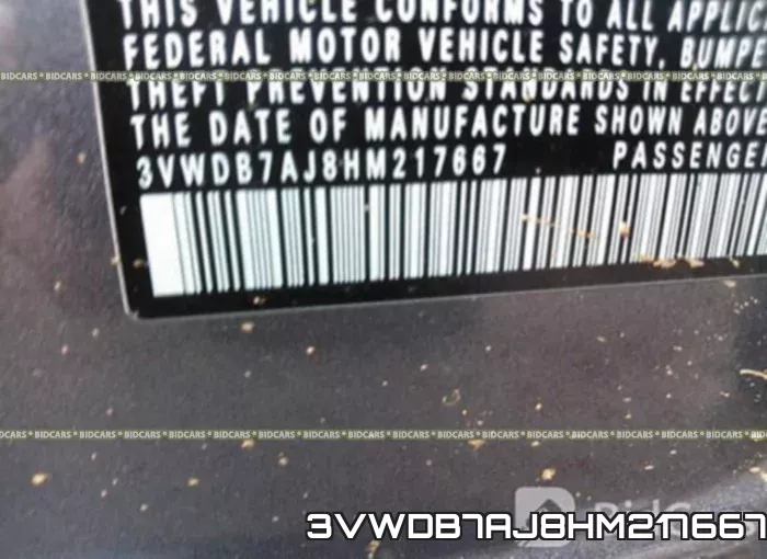 3VWDB7AJ8HM217667 фото 10
