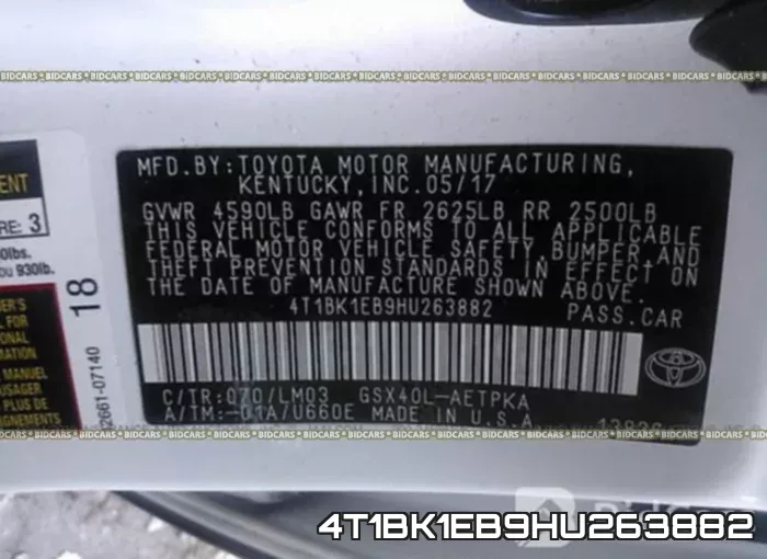 4T1BK1EB9HU263882 фото 10