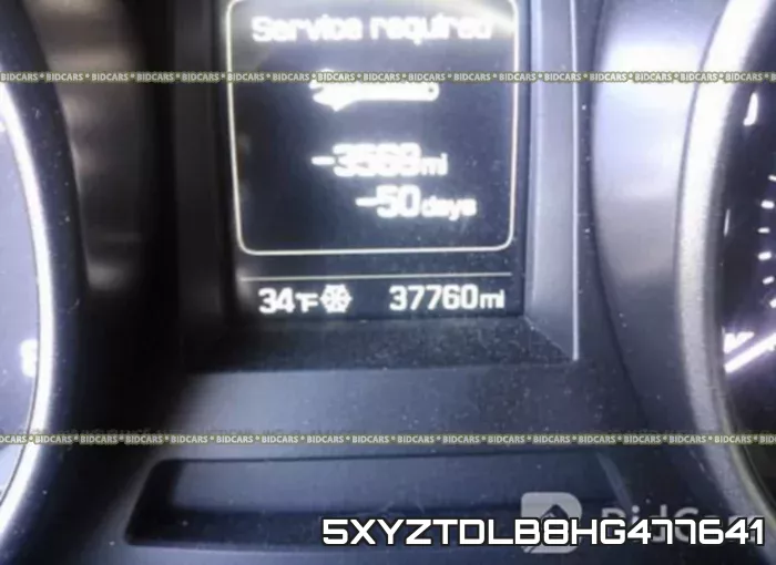 5XYZTDLB8HG477641 фото 8