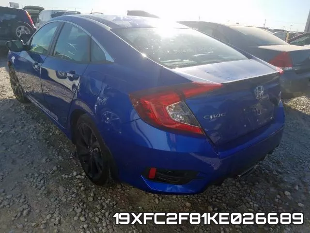 19XFC2F81KE026689 фото 3