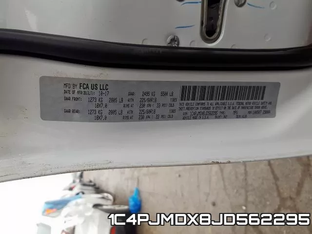 1C4PJMDX8JD562295 фото 2