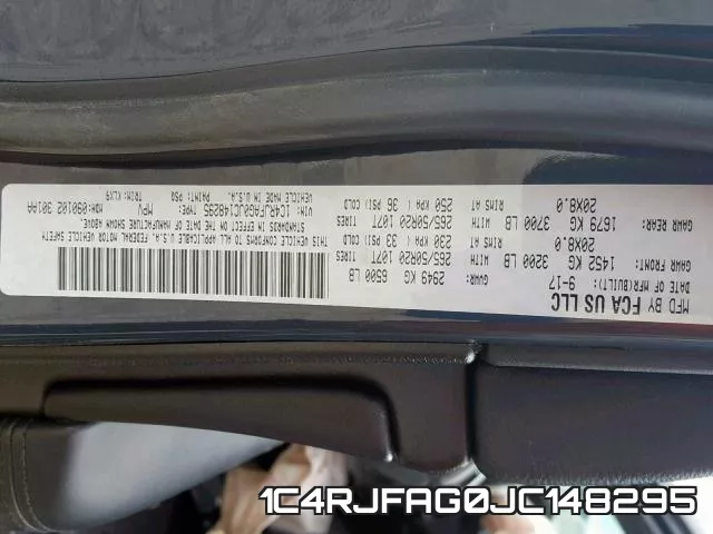 1C4RJFAG0JC148295 фото 2