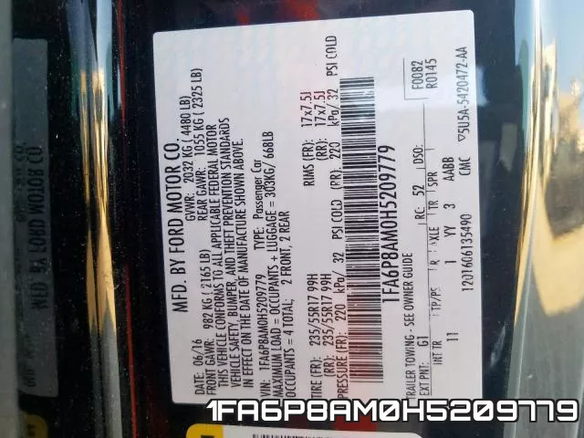 1FA6P8AM0H5209779 фото 2