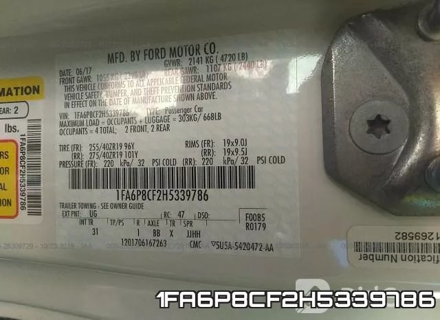 1FA6P8CF2H5339786 фото 7
