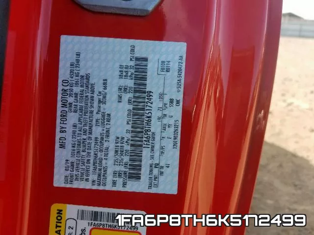 1FA6P8TH6K5172499 фото 2