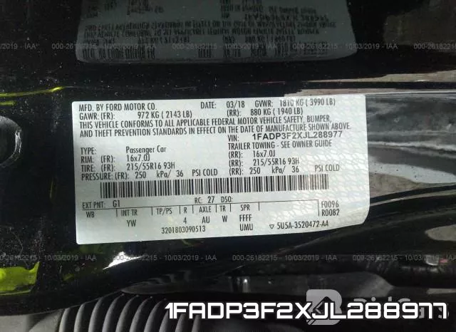 1FADP3F2XJL288977 фото 8