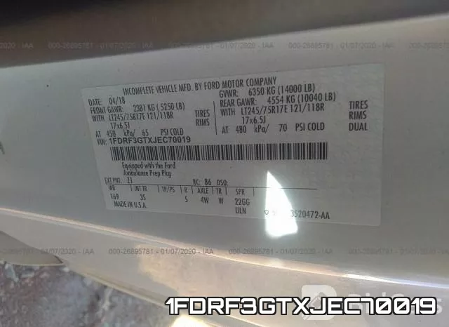 1FDRF3GTXJEC70019 фото 8