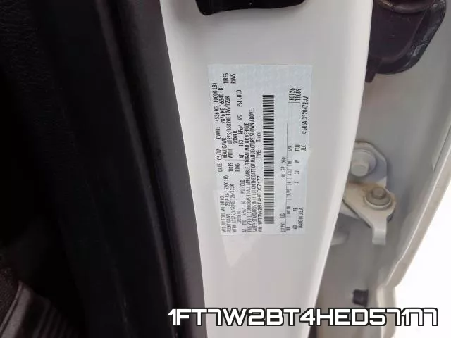 1FT7W2BT4HED57177 фото 2