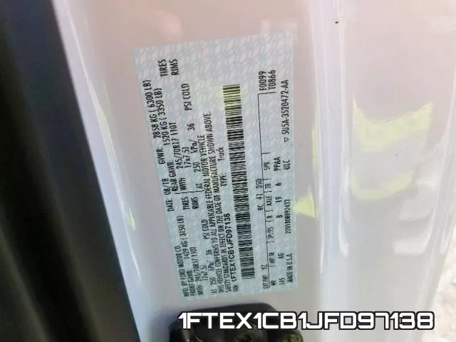 1FTEX1CB1JFD97138 фото 2