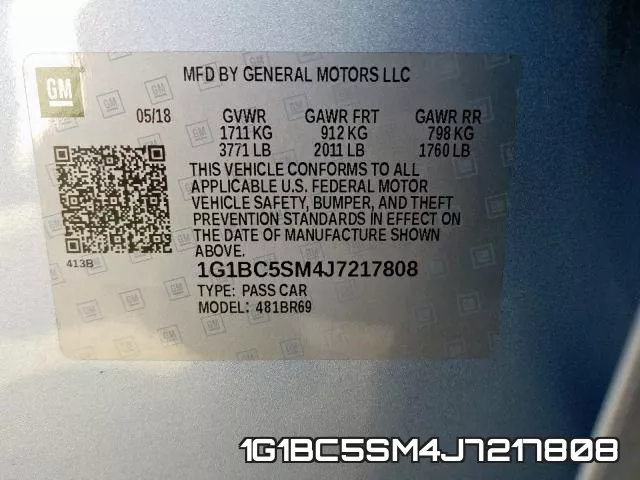 1G1BC5SM4J7217808 фото 2