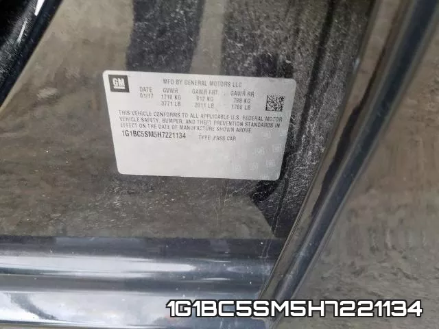1G1BC5SM5H7221134 фото 2