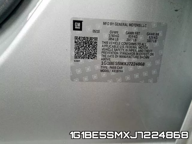 1G1BE5SMXJ7224868 фото 2