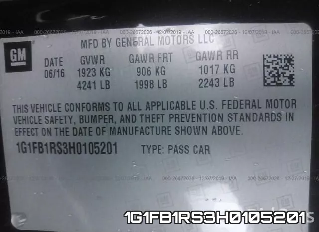 1G1FB1RS3H0105201 фото 8