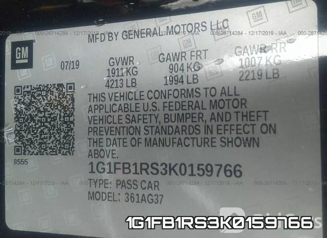 1G1FB1RS3K0159766 фото 10