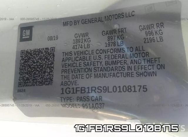 1G1FB1RS9L0108175 фото 7