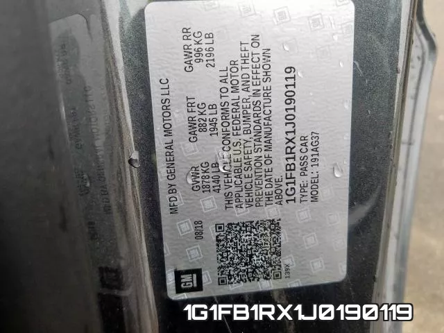 1G1FB1RX1J0190119 фото 2