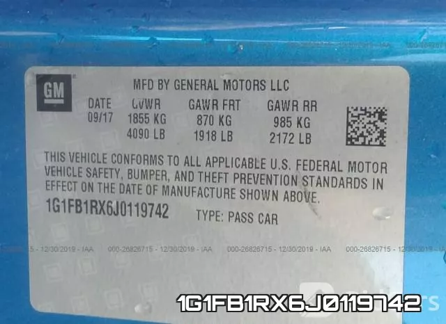 1G1FB1RX6J0119742 фото 6