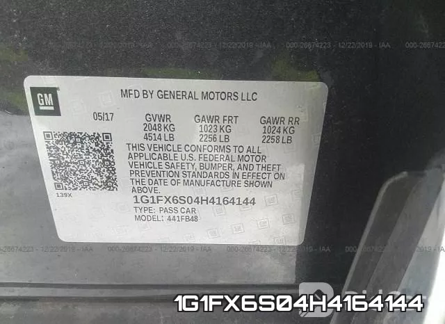 1G1FX6S04H4164144 фото 6