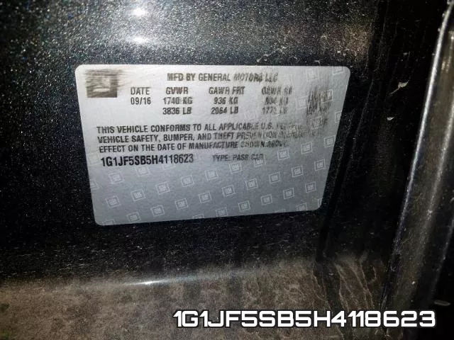 1G1JF5SB5H4118623 фото 2