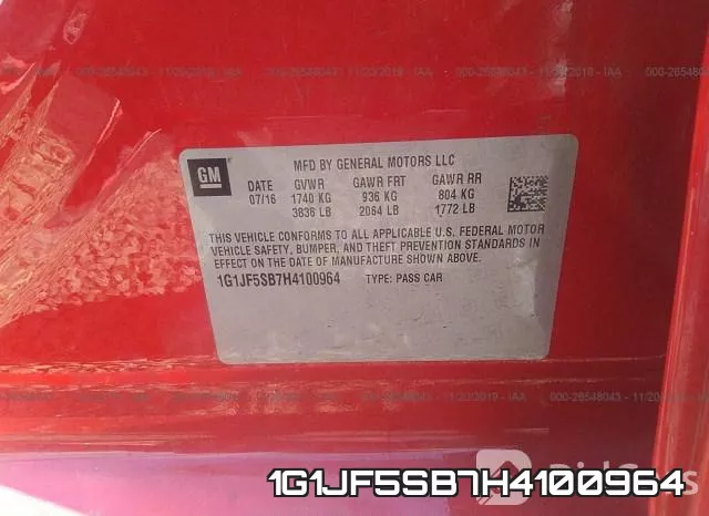 1G1JF5SB7H4100964 фото 8