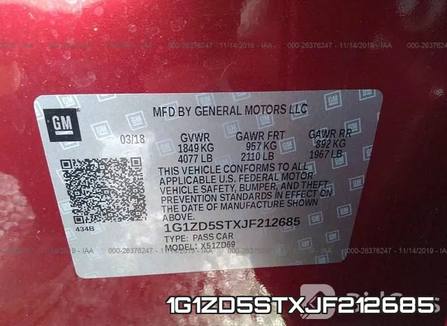 1G1ZD5STXJF212685 фото 9