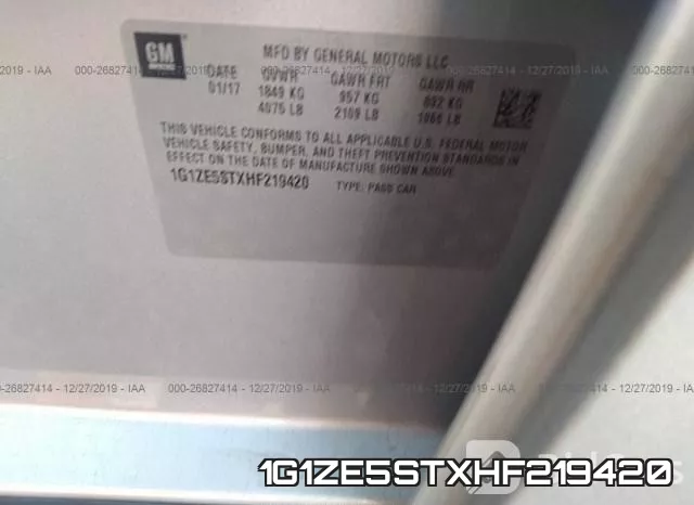 1G1ZE5STXHF219420 фото 9