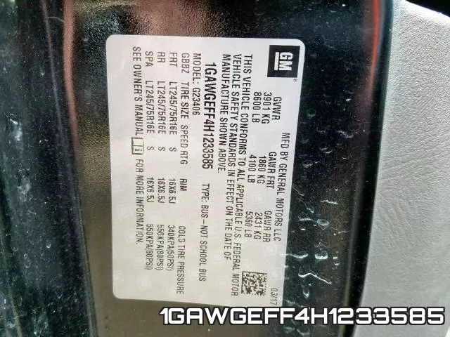 1GAWGEFF4H1233585 фото 2