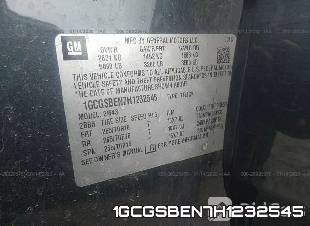 1GCGSBEN7H1232545 фото 8