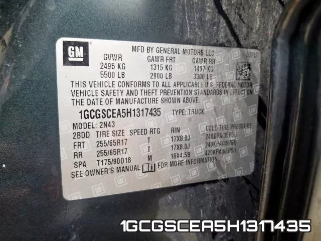 1GCGSCEA5H1317435 фото 2