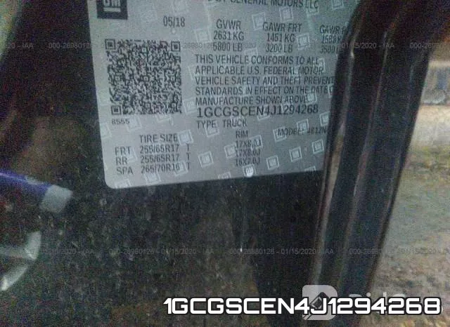 1GCGSCEN4J1294268 фото 8