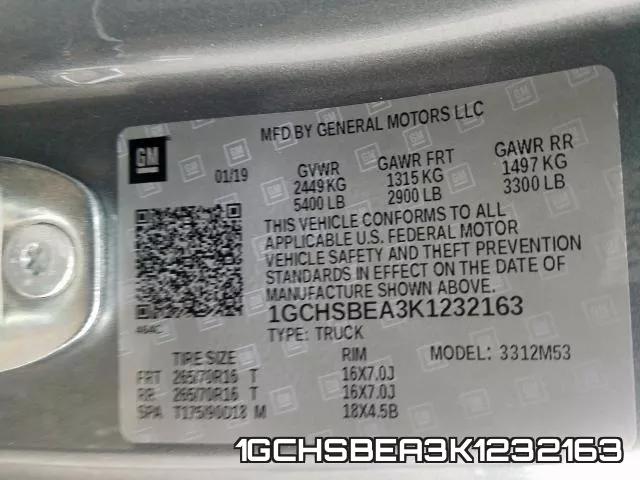 1GCHSBEA3K1232163 фото 2