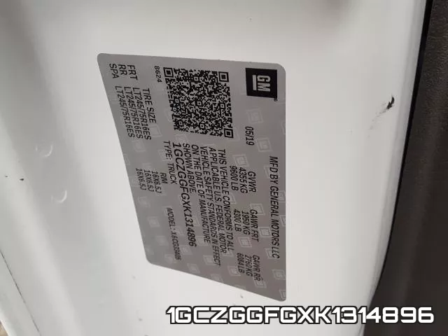 1GCZGGFGXK1314896 фото 2