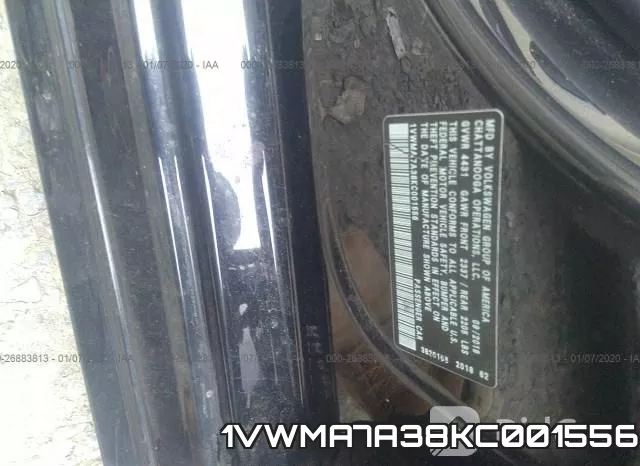 1VWMA7A38KC001556 фото 7