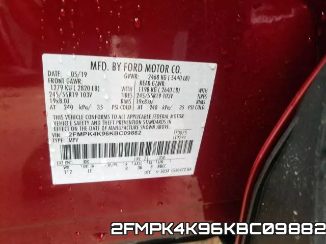 2FMPK4K96KBC09882 фото 2