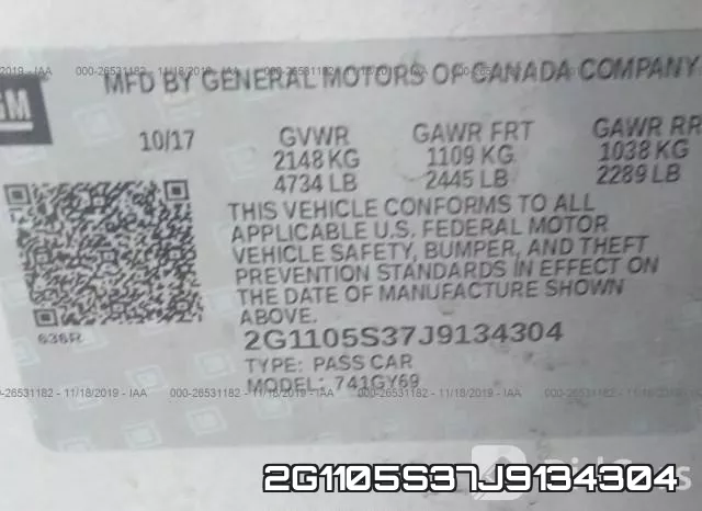 2G1105S37J9134304 фото 10