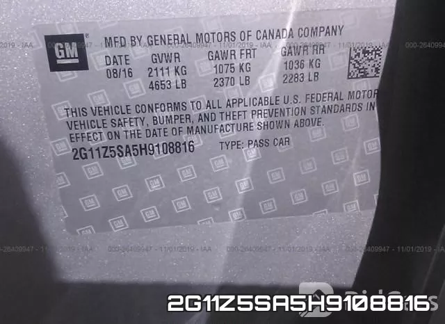 2G11Z5SA5H9108816 фото 9