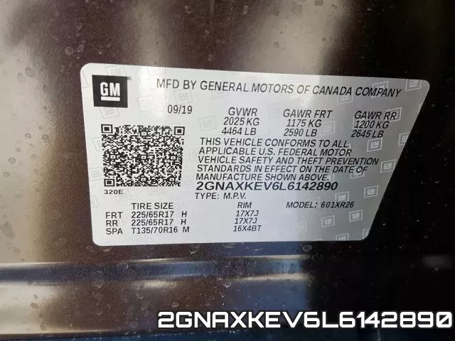 2GNAXKEV6L6142890 фото 2