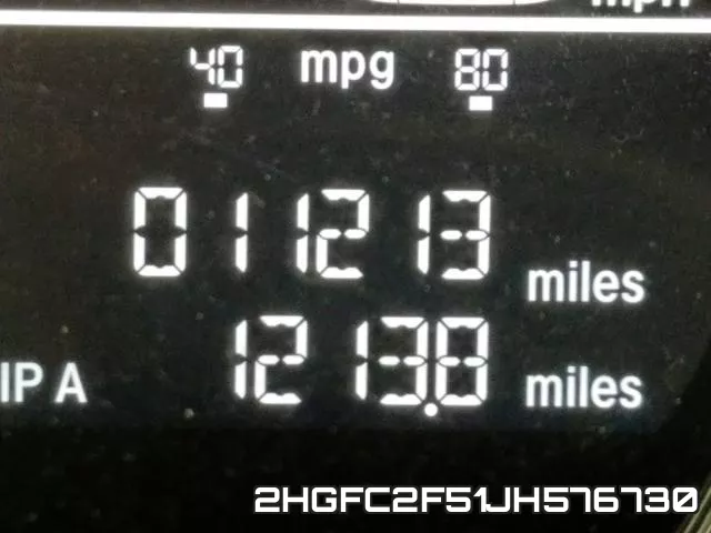 2HGFC2F51JH576730 фото 8