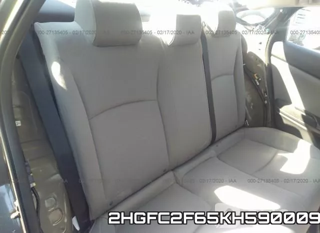 2HGFC2F65KH590009 фото 6